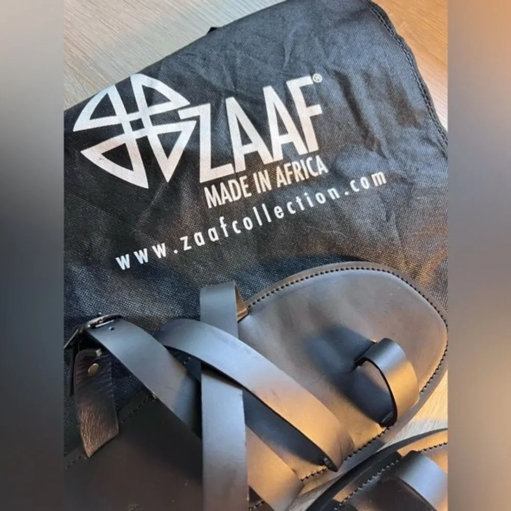Men’s Zaaf KENYA COLLECTION MADE IN AFRICA LEATHER SANDAL. Size 46.